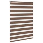 Casa si Gradina - Textile si covoare - Rulouri si jaluzele - Jaluzea tip zebra maro latime tesatura 90,9 cm poliester, mărime 95x100 cm - Infinity.ro