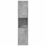 Casa si Gradina - Mobilier - Seturi de mobilier - Seturi baie - Set mobilier de baie, 5 piese, gri beton, lemn prelucrat - Infinity.ro