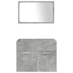Casa si Gradina - Mobilier - Seturi de mobilier - Seturi baie - Set mobilier de baie, 5 piese, gri beton, lemn prelucrat - Infinity.ro