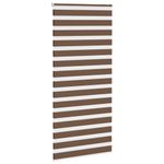 Casa si Gradina - Textile si covoare - Rulouri si jaluzele - Jaluzea tip zebra maro latime tesatura 105,9 cm poliester, mărime 110x200 cm - Infinity.ro