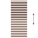 Casa si Gradina - Textile si covoare - Rulouri si jaluzele - Jaluzea tip zebra maro latime tesatura 105,9 cm poliester, mărime 110x200 cm - Infinity.ro