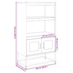 Casa si Gradina - Mobilier - Comode si corpuri - Corpuri bucatarie - Dulap inalt, alb, 68x39x123 cm, otel - Infinity.ro