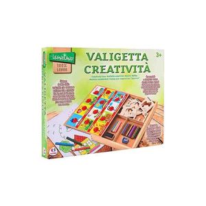 Set de desen cu tablita si accesorii, Globo Legnoland pentru copii de 3 ani+