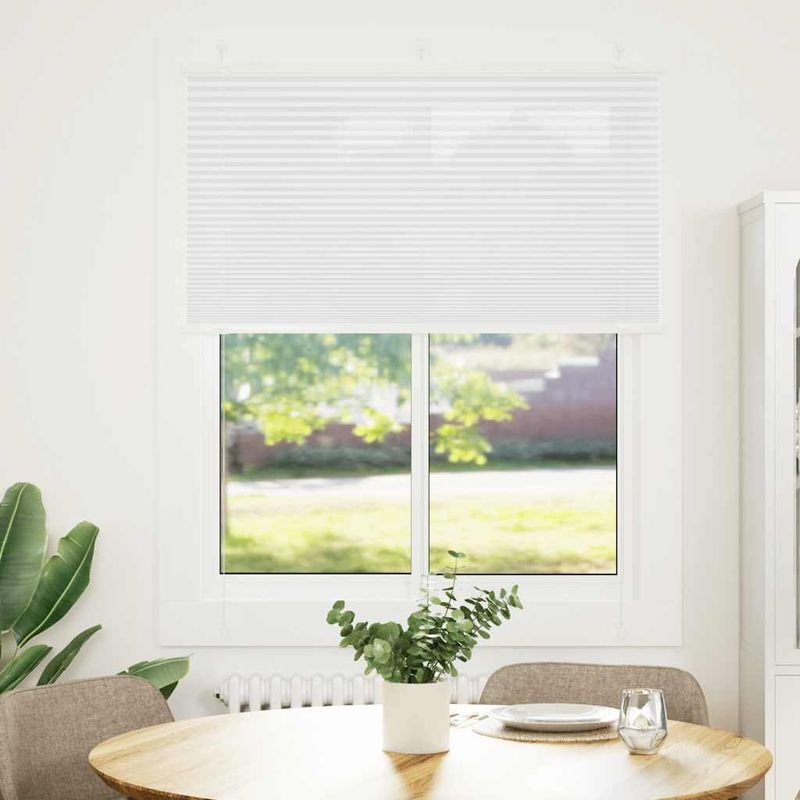 Casa si Gradina - Textile si covoare - Rulouri si jaluzele - Jaluza plisata alb 105x100 cm Latime tesatura 104,4 cm - Infinity.ro