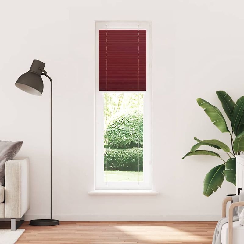 Casa si Gradina - Textile si covoare - Rulouri si jaluzele - Jaluza plisata Bordeaux Rosu 55x200 cm Latime tesatura 54,4 cm - Infinity.ro
