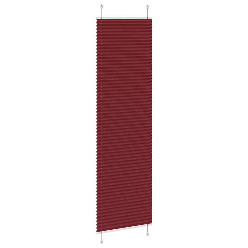 Casa si Gradina - Textile si covoare - Rulouri si jaluzele - Jaluza plisata Bordeaux Rosu 55x200 cm Latime tesatura 54,4 cm - Infinity.ro