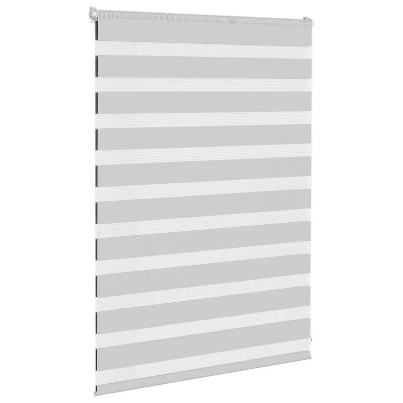 Casa si Gradina - Textile si covoare - Rulouri si jaluzele - Jaluzea tip zebra gri deschis latime tesatura 90,9 cm poliester, mărime 95x100 cm - Infinity.ro