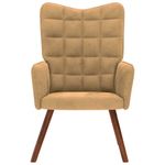 Casa si Gradina - Mobilier - Scaune si fotolii - Fotolii - Fotoliu de relaxare, maro, catifea - Infinity.ro