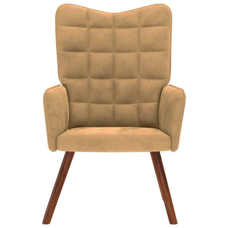 Casa si Gradina - Mobilier - Scaune si fotolii - Fotolii - Fotoliu de relaxare, maro, catifea - Infinity.ro