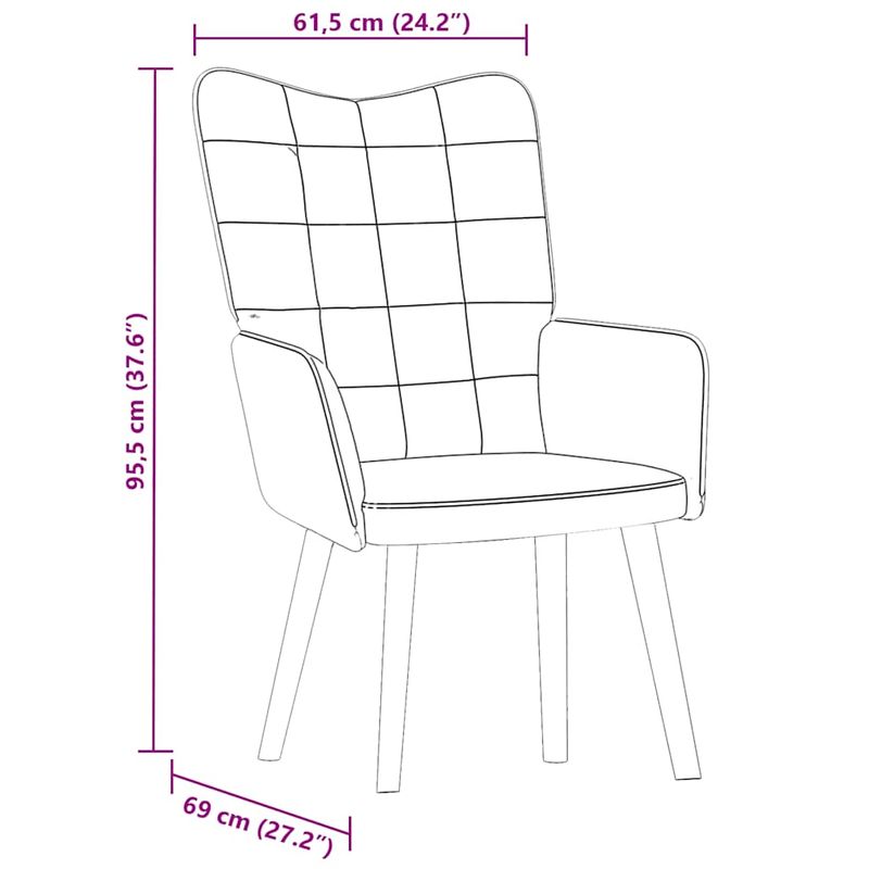 Casa si Gradina - Mobilier - Scaune si fotolii - Fotolii - Fotoliu de relaxare, maro, catifea - Infinity.ro
