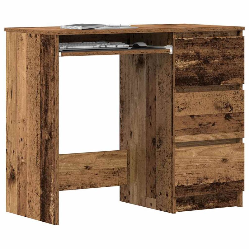 Casa si Gradina - Mobilier - Mese si birouri - Birouri - Birou din lemn vechi 90x45x76 cm din lemn de prelucrare - Infinity.ro
