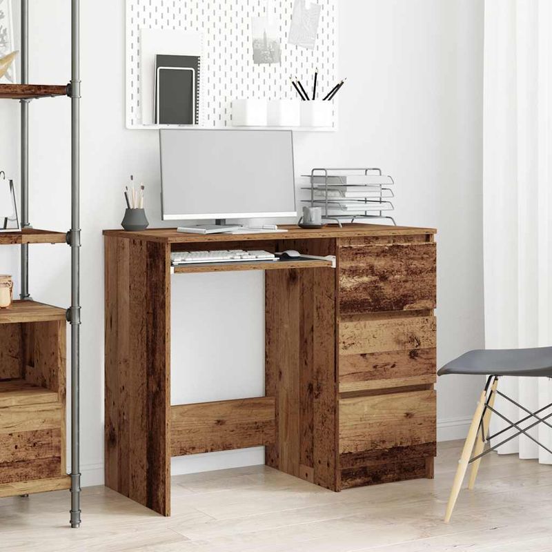 Casa si Gradina - Mobilier - Mese si birouri - Birouri - Birou din lemn vechi 90x45x76 cm din lemn de prelucrare - Infinity.ro