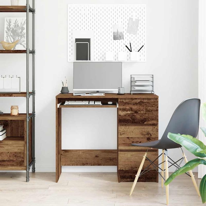 Casa si Gradina - Mobilier - Mese si birouri - Birouri - Birou din lemn vechi 90x45x76 cm din lemn de prelucrare - Infinity.ro