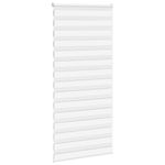 Casa si Gradina - Textile si covoare - Rulouri si jaluzele - Jaluzea tip zebra alb latime tesatura 110,9 cm poliester, mărime 115x200 cm - Infinity.ro