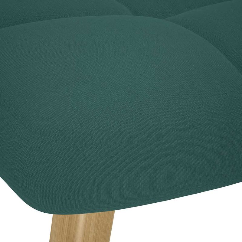 Casa si Gradina - Mobilier - Scaune si fotolii - Fotolii - Fotoliu de relaxare cu taburet, verde inchis, textil - Infinity.ro