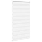 Casa si Gradina - Textile si covoare - Rulouri si jaluzele - Jaluzea tip zebra alb latime tesatura 70,9 cm poliester, mărime 75x150 cm - Infinity.ro
