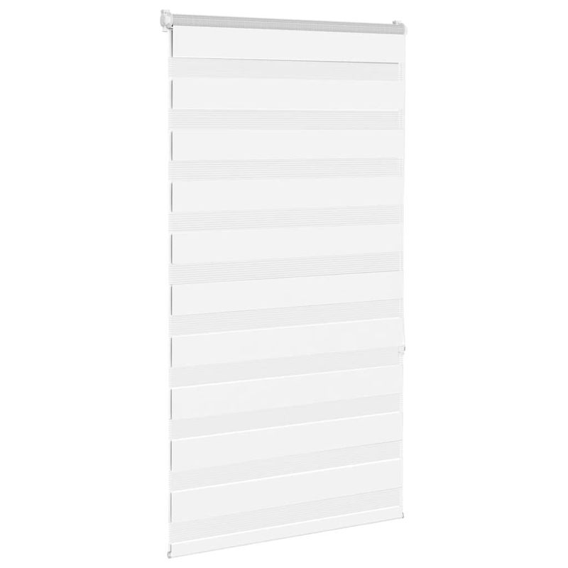 Casa si Gradina - Textile si covoare - Rulouri si jaluzele - Jaluzea tip zebra alb latime tesatura 70,9 cm poliester, mărime 75x150 cm - Infinity.ro