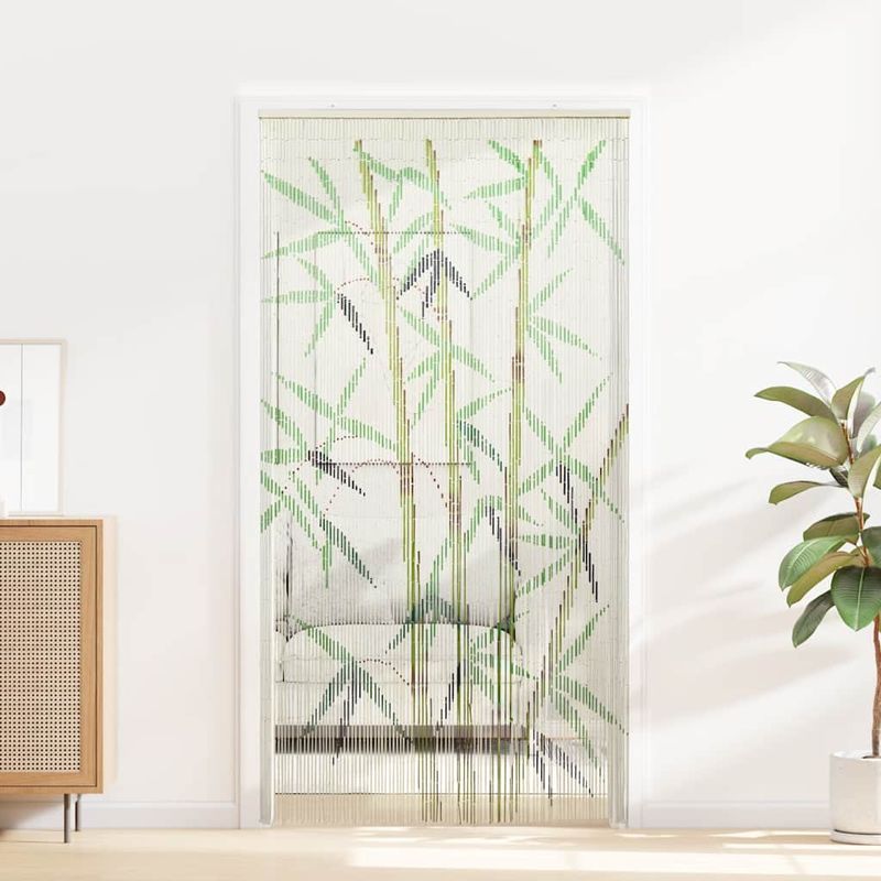 Casa si Gradina - Textile si covoare - Perdele si draperii - Perdele - Perdele pentru usa cu insecte imprimeu bambus 100x220 cm bambus - Infinity.ro