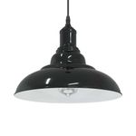 Casa si Gradina - Corpuri si surse de iluminat - Veioze si lampi - Lampi de veghe - Lampa suspendata reglabila pe inaltime E27 negru lucios metal - Infinity.ro