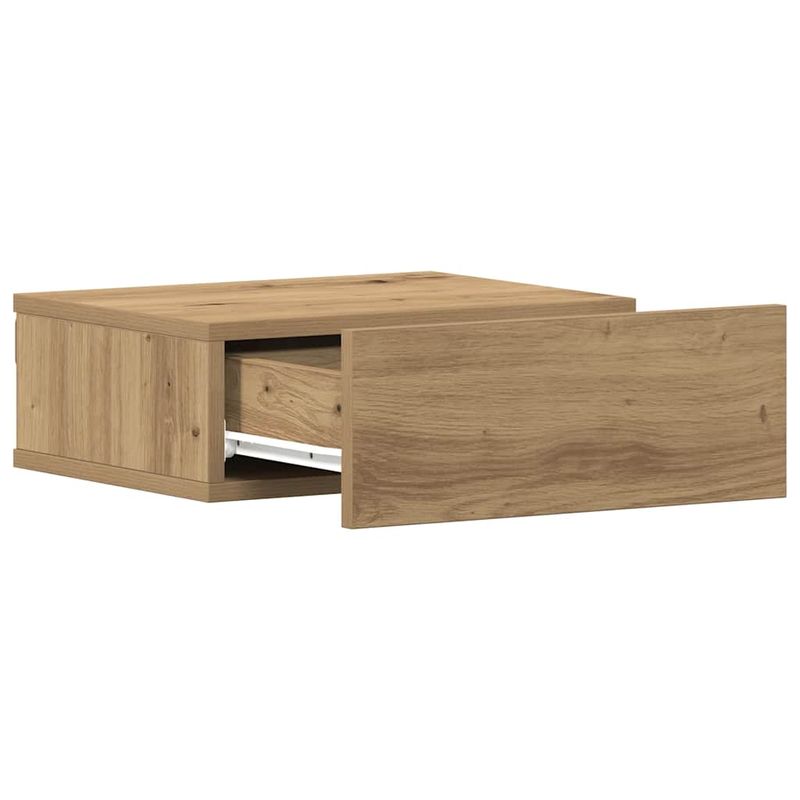 Casa si Gradina - Mobilier - Comode si corpuri - Noptiere - Noptiera plutitoare Stejar Artisan 40x32x15 cm Lemn prelucrat - Infinity.ro