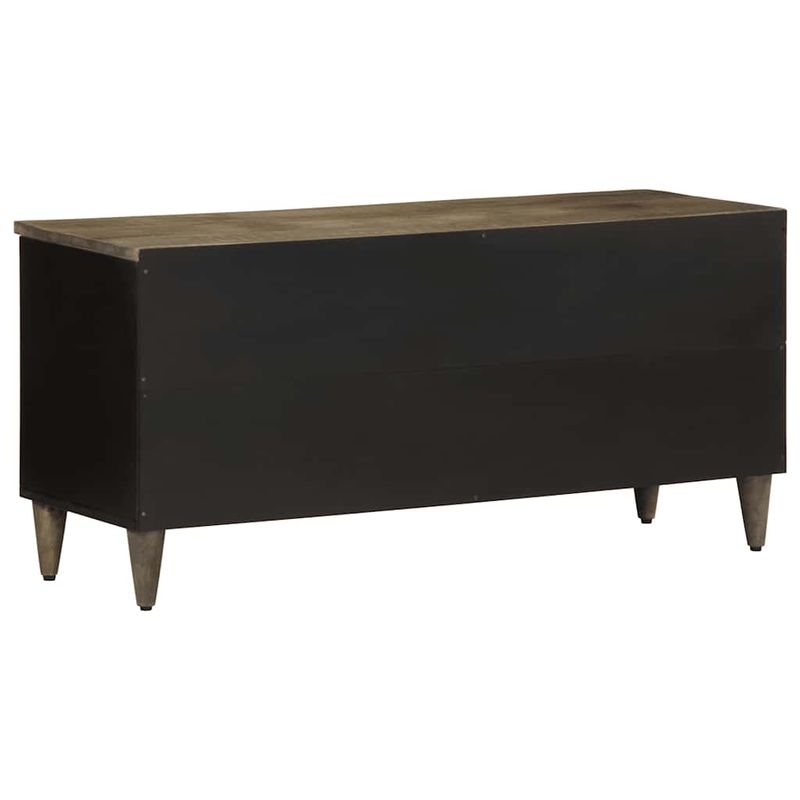 Casa si Gradina - Mobilier - Comode si corpuri - Comode - Comoda TV, negru, 100x33x46 cm, lemn masiv de mango - Infinity.ro