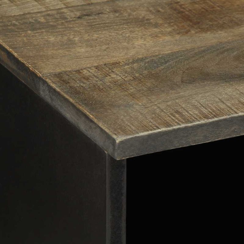 Casa si Gradina - Mobilier - Comode si corpuri - Comode - Comoda TV, negru, 100x33x46 cm, lemn masiv de mango - Infinity.ro