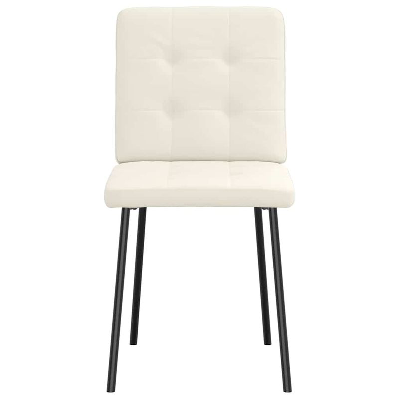 Casa si Gradina - Mobilier - Scaune si fotolii - Scaune - Scaune de bucatarie, 2 buc., crem, catifea - Infinity.ro