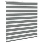 Casa si Gradina - Textile si covoare - Rulouri si jaluzele - Jaluzea tip zebra gri inchis latime tesatura 135,9 cm poliester, mărime 140x100 cm - Infinity.ro