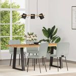 Casa si Gradina - Mobilier - Scaune si fotolii - Scaune - Scaune de bucatarie, 4 buc., gri deschis, catifea - Infinity.ro