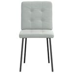 Casa si Gradina - Mobilier - Scaune si fotolii - Scaune - Scaune de bucatarie, 4 buc., gri deschis, catifea - Infinity.ro
