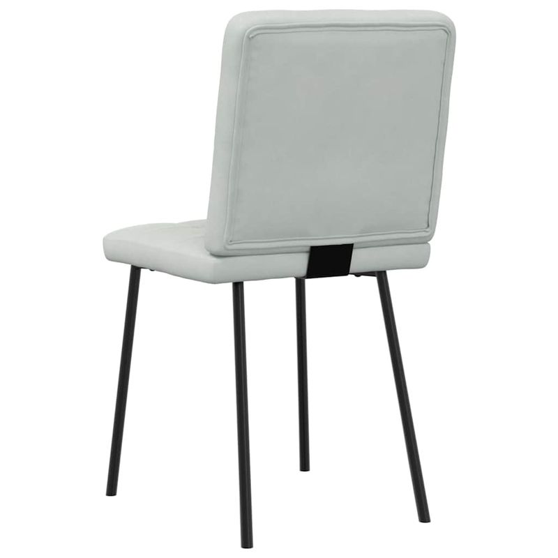 Casa si Gradina - Mobilier - Scaune si fotolii - Scaune - Scaune de bucatarie, 4 buc., gri deschis, catifea - Infinity.ro