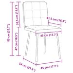 Casa si Gradina - Mobilier - Scaune si fotolii - Scaune - Scaune de bucatarie, 4 buc., gri deschis, catifea - Infinity.ro