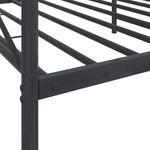 Casa si Gradina - Mobilier - Paturi si accesorii - Paturi - Pat de zi fara saltea Negru 100x200 cm Otel - Infinity.ro