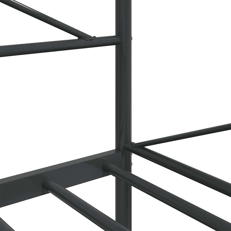 Casa si Gradina - Mobilier - Paturi si accesorii - Paturi - Pat de zi fara saltea Negru 100x200 cm Otel - Infinity.ro