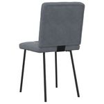 Casa si Gradina - Mobilier - Scaune si fotolii - Scaune - Scaune de bucatarie, 2 buc., gri inchis, catifea - Infinity.ro
