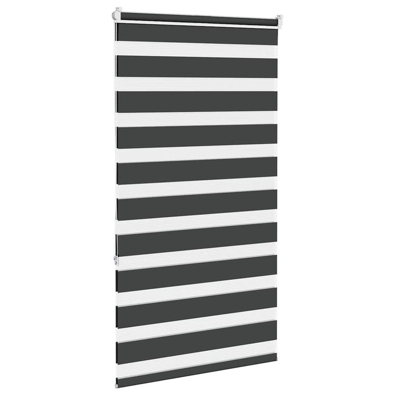 Casa si Gradina - Textile si covoare - Rulouri si jaluzele - Jaluzea tip zebra neagra latime tesatura 65,9 cm poliester, mărime 70x150 cm - Infinity.ro