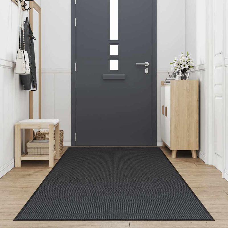 Casa si Gradina - Textile si covoare - Covoare - Covorase intrare - Pres negru 115x400 cm - Infinity.ro