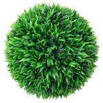 Casa si Gradina - Decoratiuni - Obiecte decorative - Plante artificiale - Mingi artificiale din lemn de cimis cu lumini LED 2 buc Verde - Infinity.ro