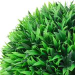 Casa si Gradina - Decoratiuni - Obiecte decorative - Plante artificiale - Mingi artificiale din lemn de cimis cu lumini LED 2 buc Verde - Infinity.ro