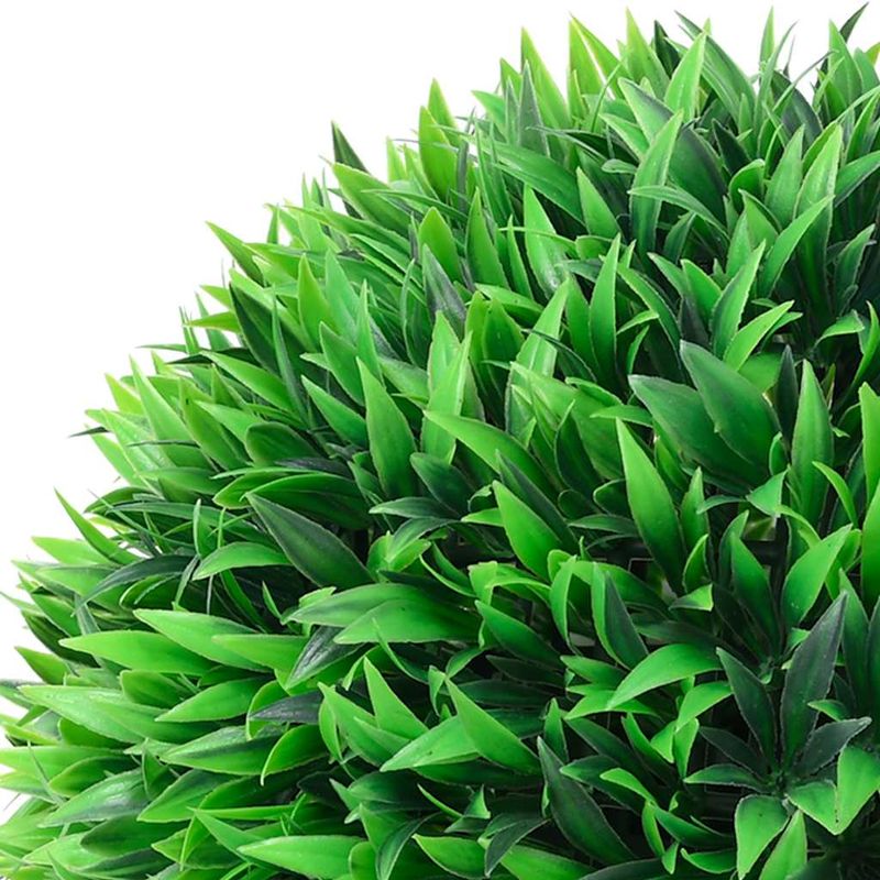 Casa si Gradina - Decoratiuni - Obiecte decorative - Plante artificiale - Mingi artificiale din lemn de cimis cu lumini LED 2 buc Verde - Infinity.ro