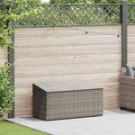 Casa si Gradina - Gradina si terasa - Mobilier exterior - Dulapuri si lazi depozitare exterior - Cutie de depozitare de gradina gri 110x50x58 cm polirattan - Infinity.ro