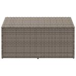 Casa si Gradina - Gradina si terasa - Mobilier exterior - Dulapuri si lazi depozitare exterior - Cutie de depozitare de gradina gri 110x50x58 cm polirattan - Infinity.ro