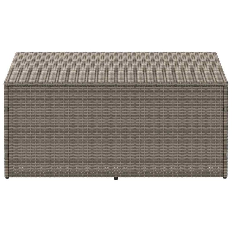 Casa si Gradina - Gradina si terasa - Mobilier exterior - Dulapuri si lazi depozitare exterior - Cutie de depozitare de gradina gri 110x50x58 cm polirattan - Infinity.ro