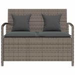 Casa si Gradina - Gradina si terasa - Mobilier exterior - Bancute de gradina - Banca de depozitare de gradina cu perna din polirattan gri, gri și gri închis - Infinity.ro