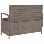 Casa si Gradina - Gradina si terasa - Mobilier exterior - Bancute de gradina - Banca de depozitare de gradina cu perna din polirattan gri, gri și gri închis - Infinity.ro