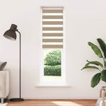 Casa si Gradina - Textile si covoare - Rulouri si jaluzele - Jaluzea tip zebra 65x200 cm latime tesatura 60,9 cm poliester, sand brown - Infinity.ro