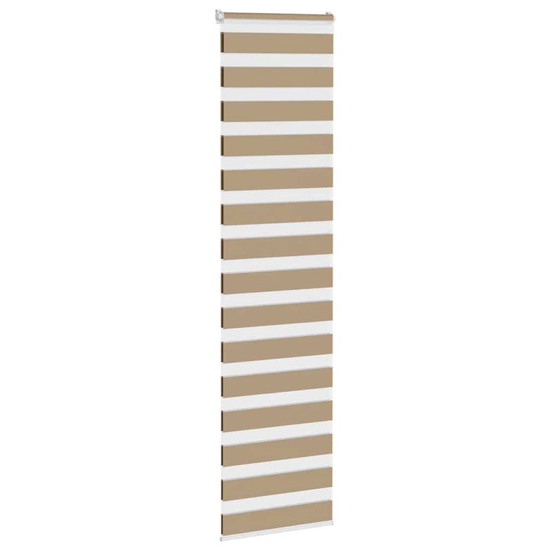 Casa si Gradina - Textile si covoare - Rulouri si jaluzele - Jaluzea tip zebra 65x200 cm latime tesatura 60,9 cm poliester, sand brown - Infinity.ro