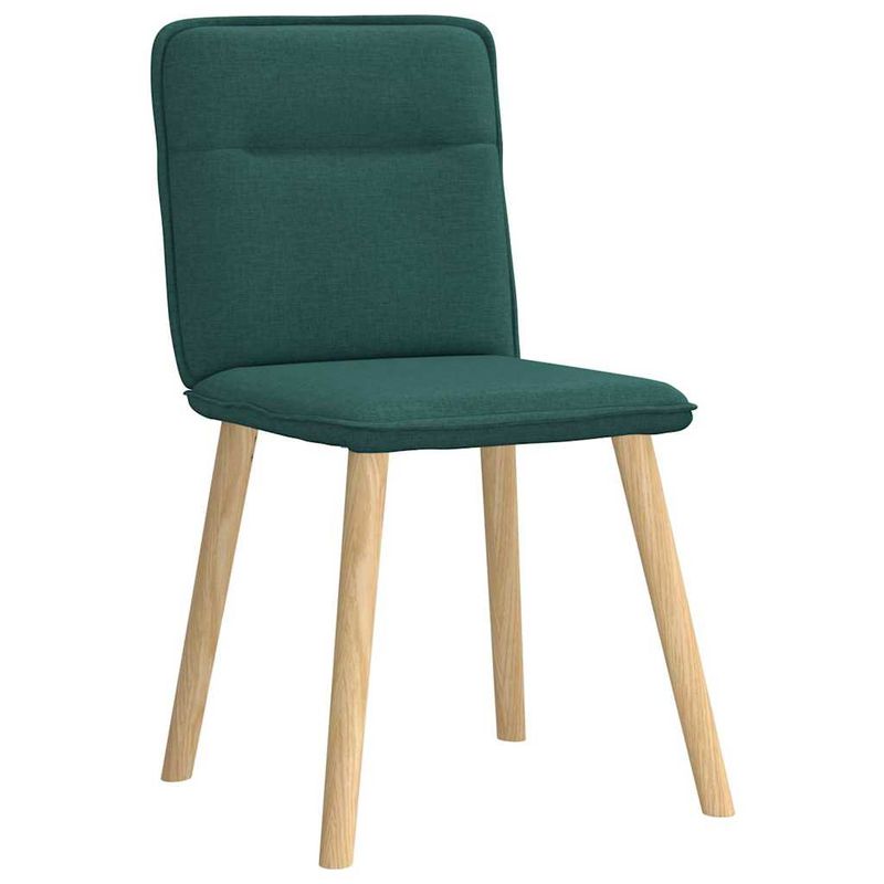 Casa si Gradina - Mobilier - Scaune si fotolii - Scaune - Scaune de bucatarie, 2 buc., verde inchis, material textil - Infinity.ro