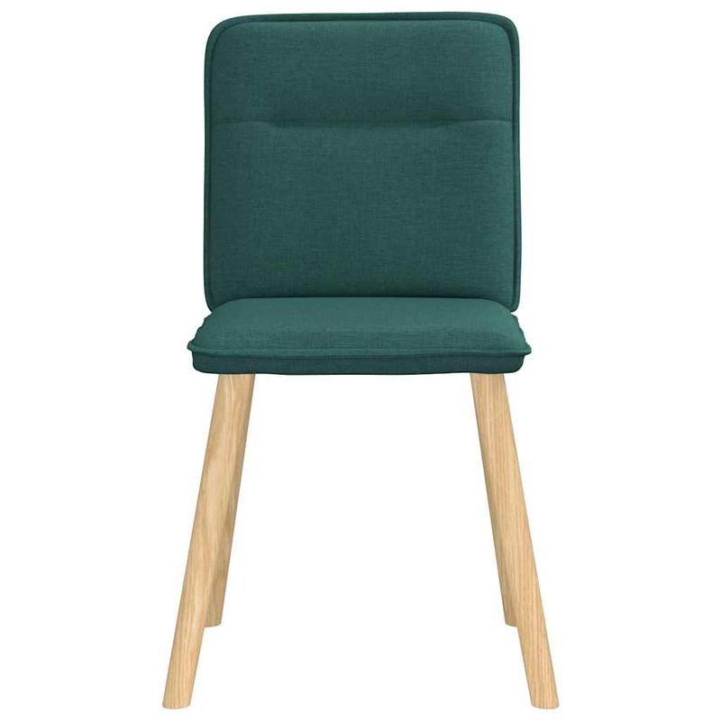 Casa si Gradina - Mobilier - Scaune si fotolii - Scaune - Scaune de bucatarie, 2 buc., verde inchis, material textil - Infinity.ro