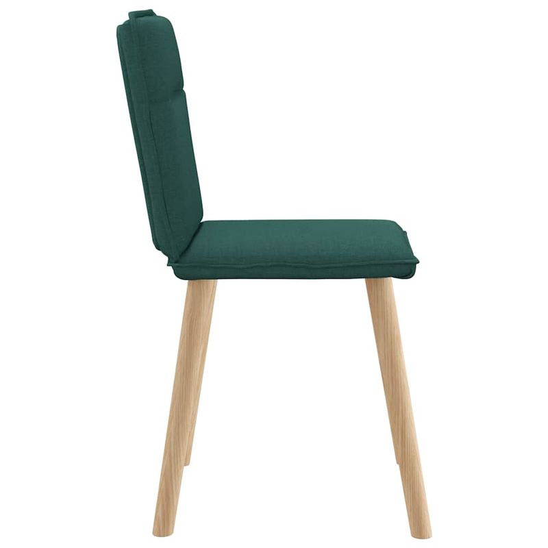 Casa si Gradina - Mobilier - Scaune si fotolii - Scaune - Scaune de bucatarie, 2 buc., verde inchis, material textil - Infinity.ro